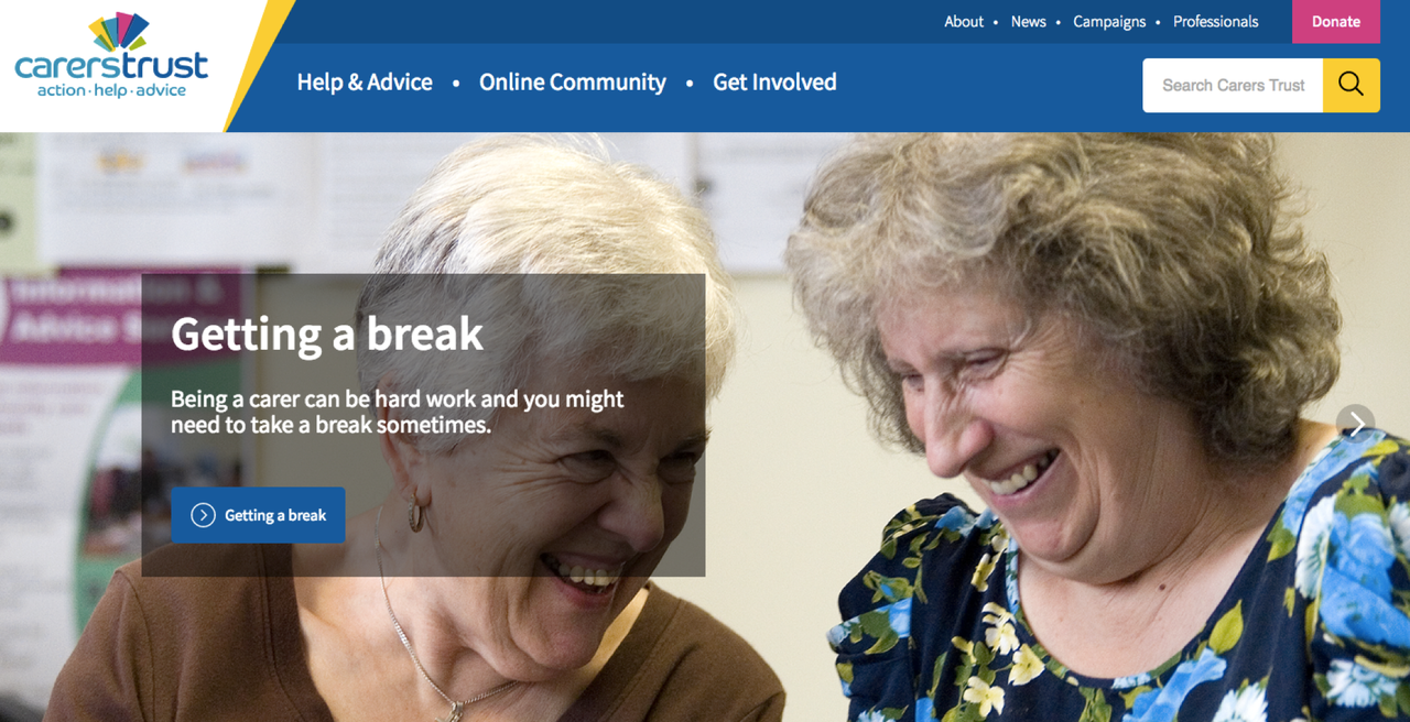 Carers Trust Website