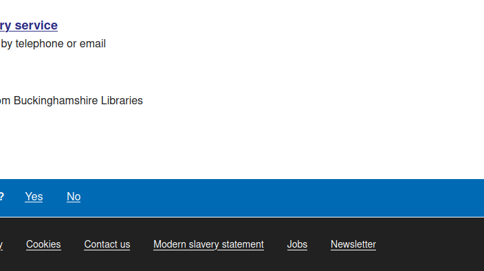 “Is this page useful?” widget